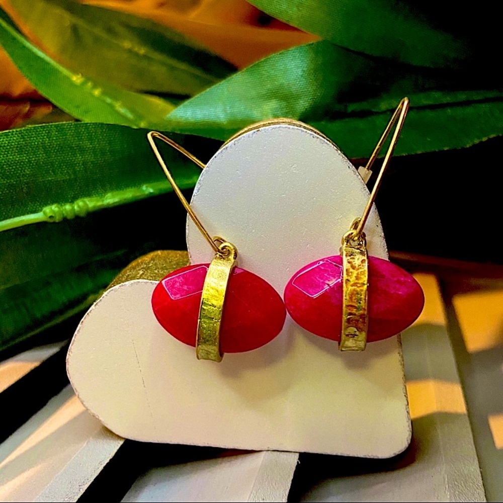 Ruby Gemstone Earrings